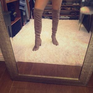 High knee boots